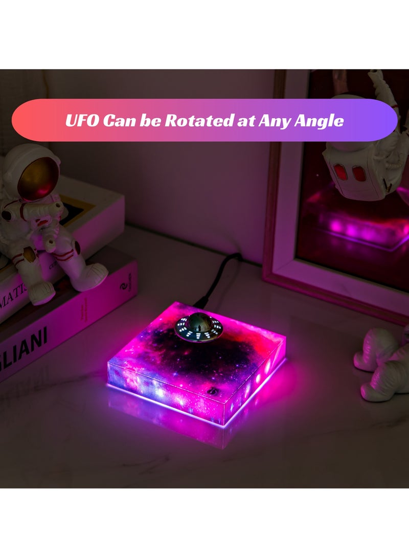 Visionaware Small Floating UFO Lamp,Imagination,Inspiration Spinning,Birthday, Hi-Tech,Art, Anniversary, Office, Home Decor Valentine's Day Gift Dubai.  - Image 5