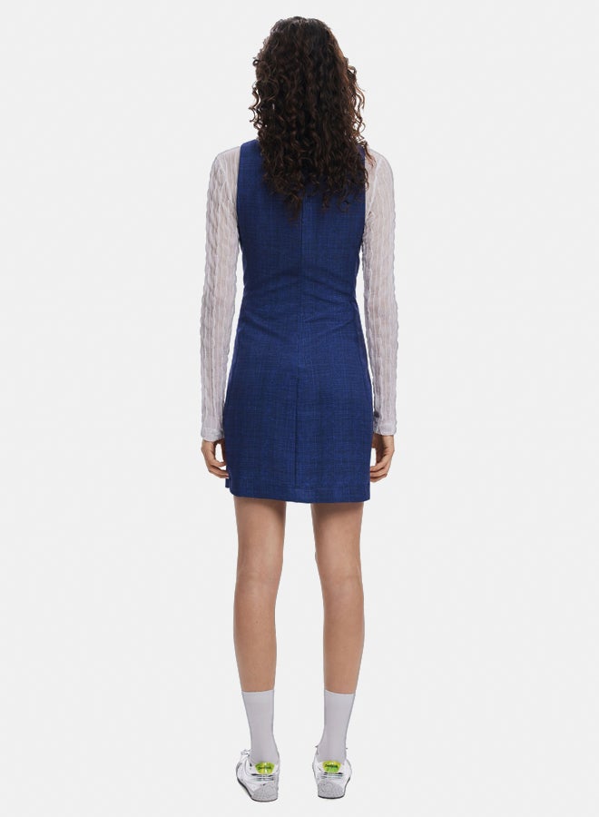 DESIGUAL Denim-effect mini dress  - Image 2