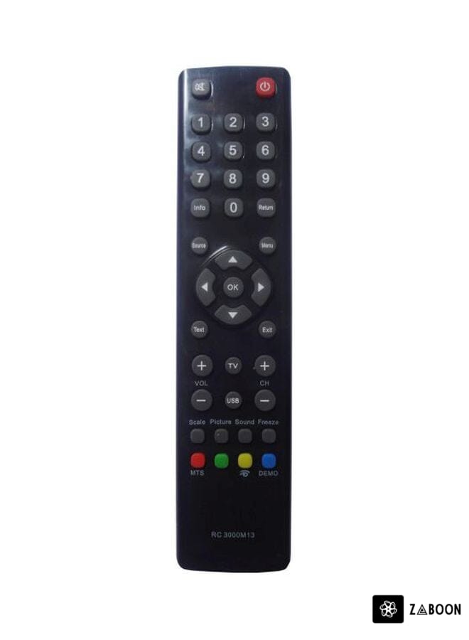 Zaboon Remote Control For TVs RC3000 Black