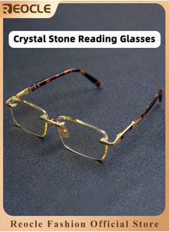 Reading Glasses Metal Spring Hinged Full Frame Reading Glasses Readers with Metal Frame & Clear Vision