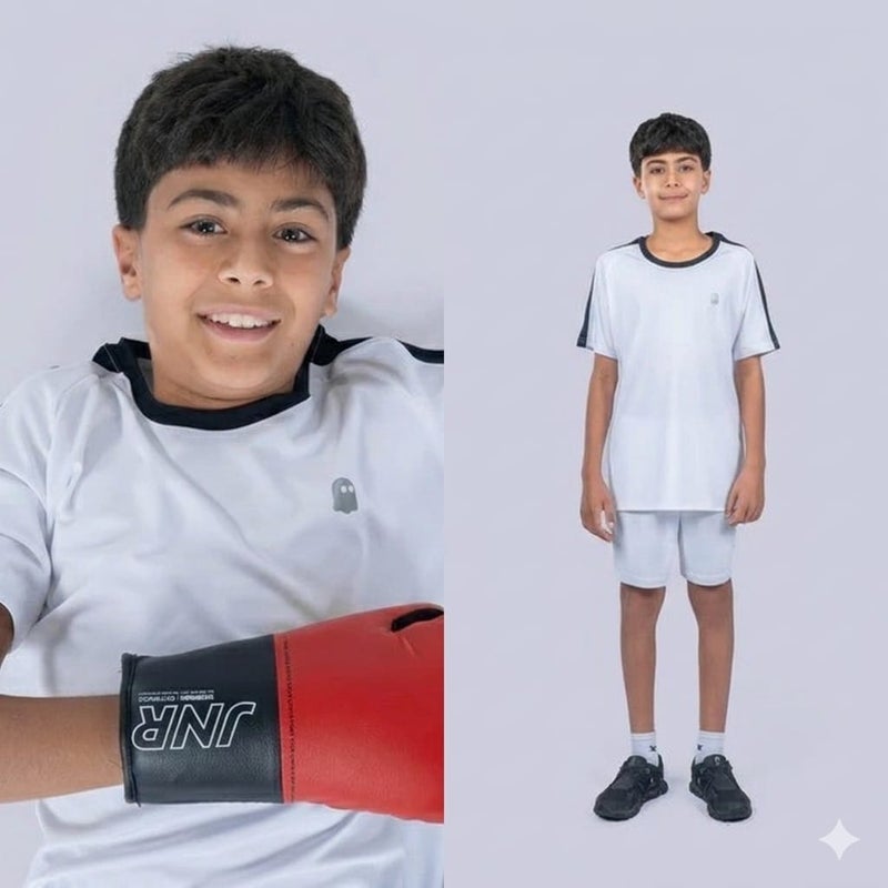 Ghost Bundle of 2 Essential Contrast Tees and 2 Boy's Base Leggings - Image 1