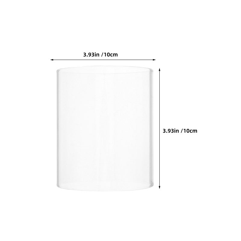 2pcs Glass Candle Shade: Open Ended Candle Holder Tube - Cylinder Lamp Shade Candlestick - Bottomless Chimney Tube Cover - Image 5