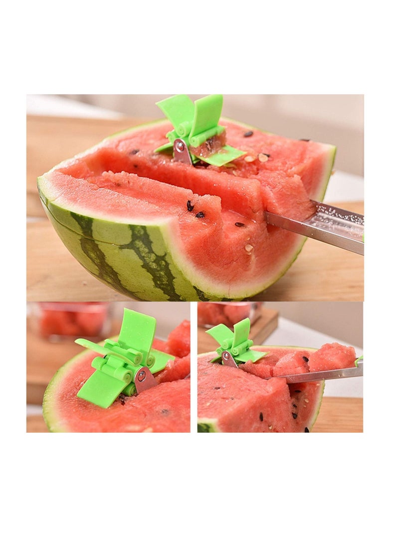 نيبمينينت Watermelon Cubes Slicer, Windmill Cutter Stainless Steel Slicer Knife, New Kitchen Gadgets Cutter, Fruit Vegetable Tools - Image 3