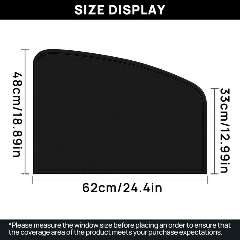 psler Universal Side Window Sun Shade Magnetic Privacy Blinds Car Blackout Curtain for Camping Sleeping Baby Kids Driver Passenger Side 2PCS - Image 5