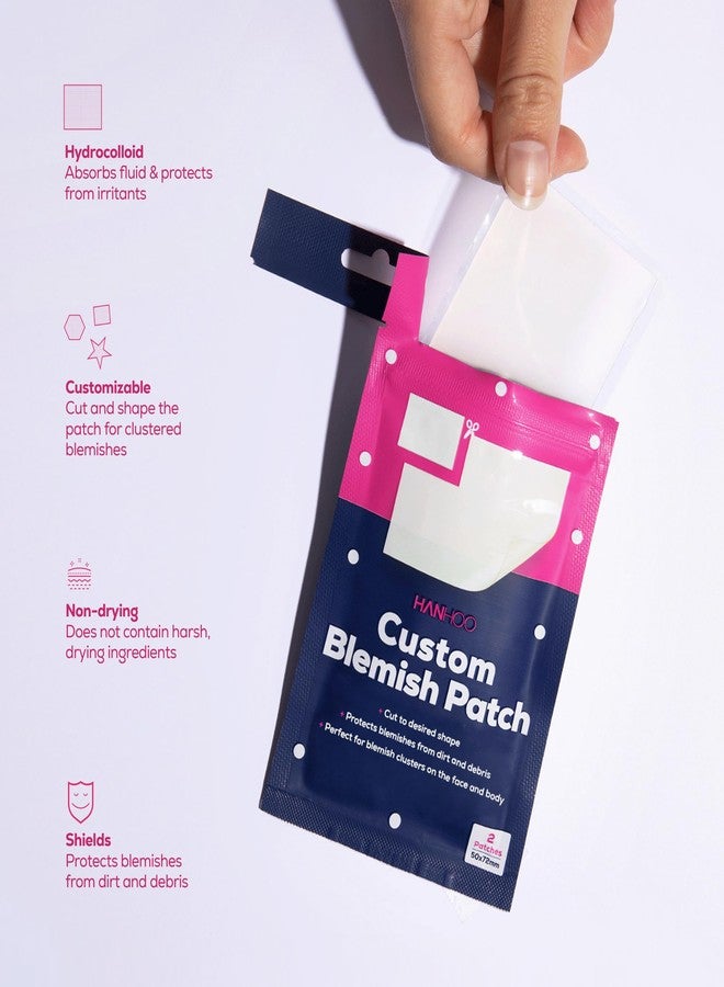 HANHOO Custom Body and Face Blemish Patch | Designed for Cluster Acne | Reduce Blemishes and Promotes healing | Hydrocolloid Skin Protection (6 Patch Count) - Image 2