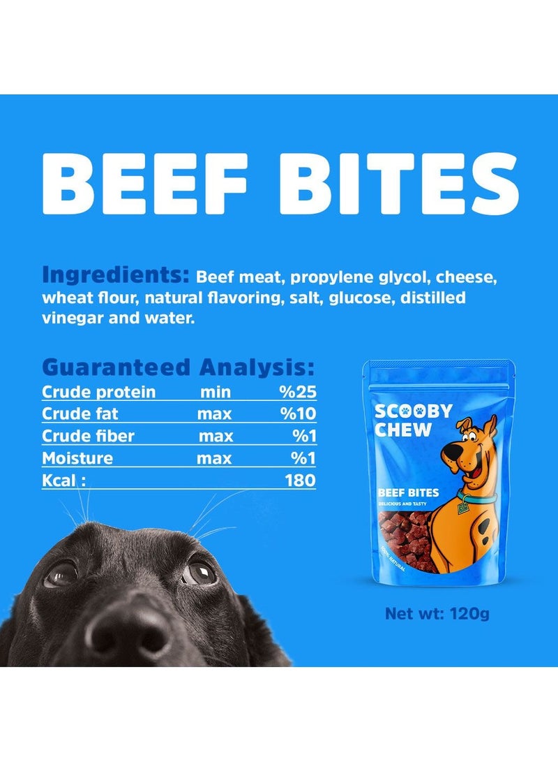سكوبي تشو قطع لحمة صغيرة مكافآت للكلب