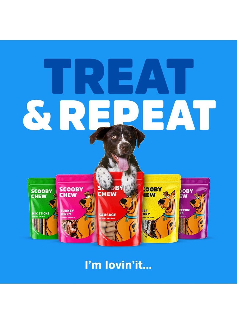 سكوبي تشو قطع لحمة صغيرة مكافآت للكلب