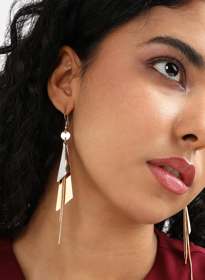 SOHI Contrast Dangle Artificial Drop Earring Jewellery