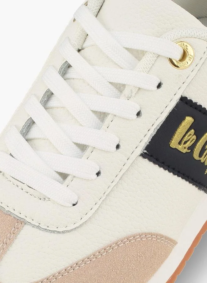 Lee Cooper WHITE Women Panelled Lace-Up Ankle Sneakers for Women | Best Price UAE