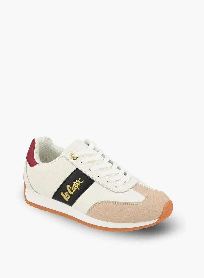 Lee Cooper WHITE Women Panelled Lace-Up Ankle Sneakers for Women | Best Price UAE