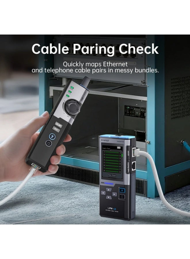 FNIRSI Multifunctional Network Cable Tracker with Color Display, Ethernet Cable Tester, PoE Test, RJ45 Crimp & Length Measurement Tool - Image 5