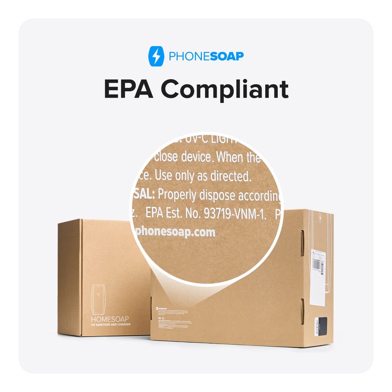 PhoneSoap XL (HomeSoap) UV Llight Sanitizer | 360Â° UV Sanitizing Box & Charger | Large Capacity | Sanitizes Tablets, Baby Bottles, Remotes, Toys & More (White) - Image 5