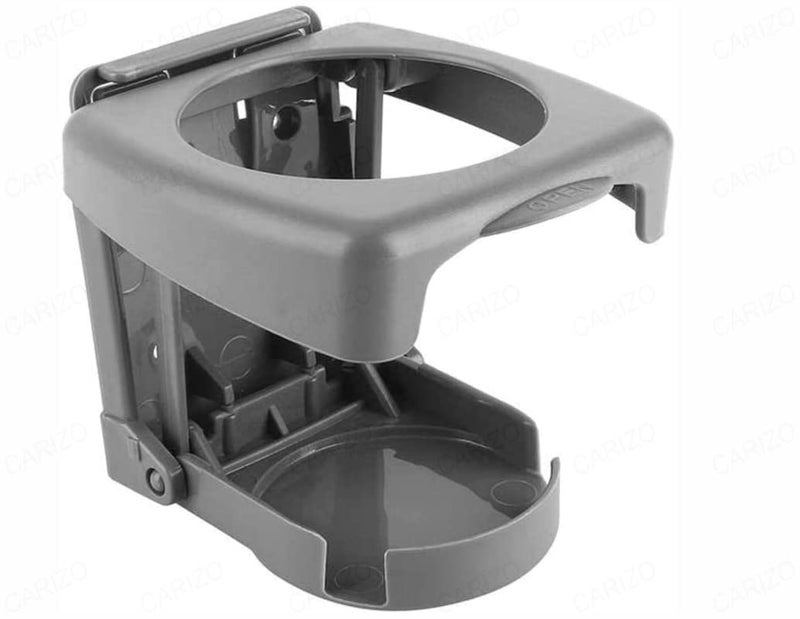 CARIZO Car Cup Holder, Foldable Drink Holder Universal Grey Water Bottle Coffee Cup Stand Holder Compatible with Tata Nano (Type-I) - Image 1