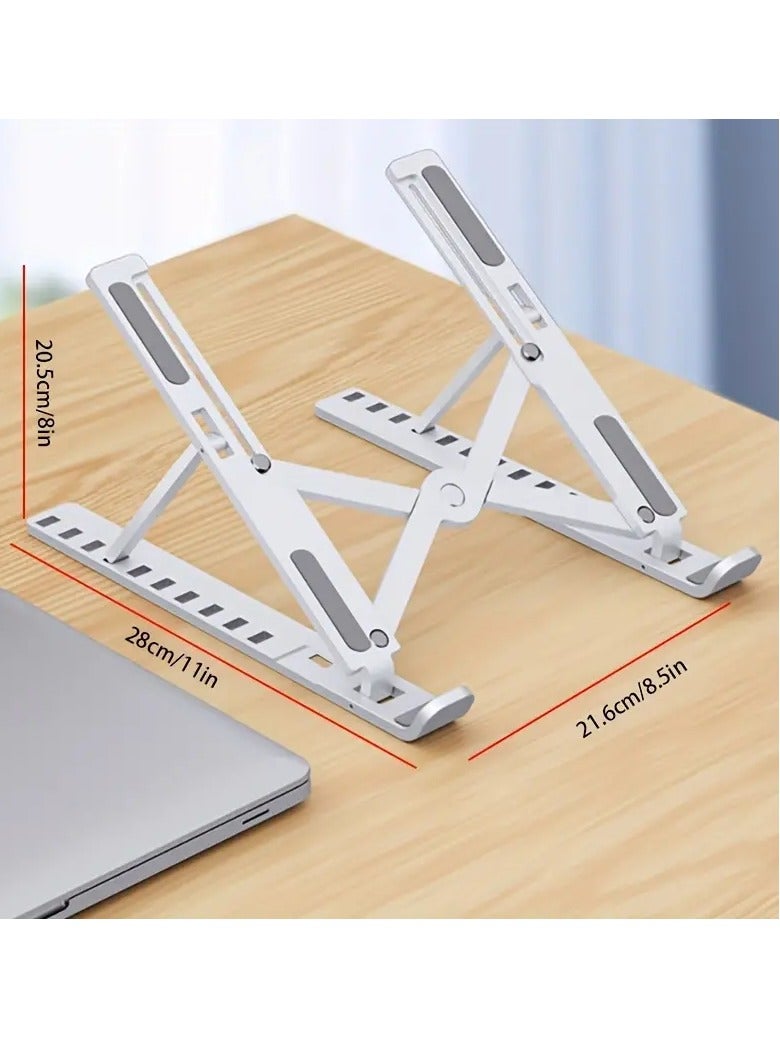 PAMEER Angle Adjustable Portable Foldable Stand For Tablet, Laptop, Desk Foldable Laptop Holder Portable Laptop Tab Riser for 11–16-inch Laptop, Notebook, iPad Pro iPad Air iPad Mini Galaxy Tab S24 Ultra.  - Image 3