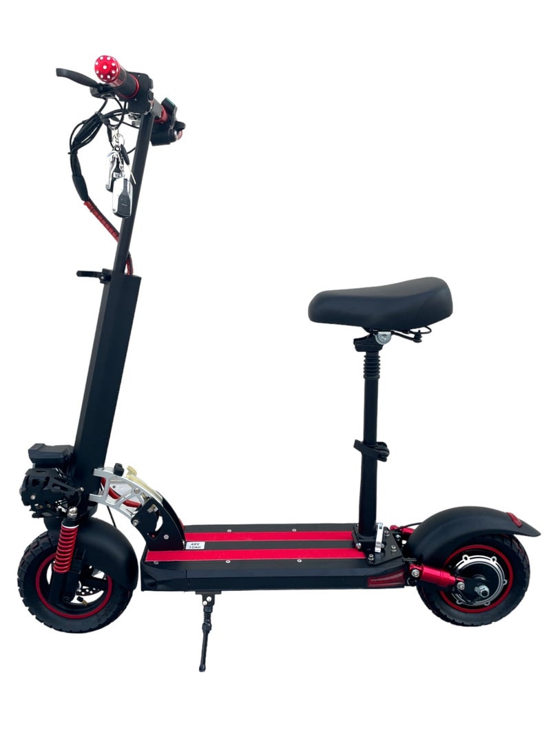 CHENXN Electric Scooter 1000W Motor 48V10Ah Battery 35 to 45Km Range Max Speed 55KmpH 4 Suspension Led Lights & Digital Display  E10  - Image 2