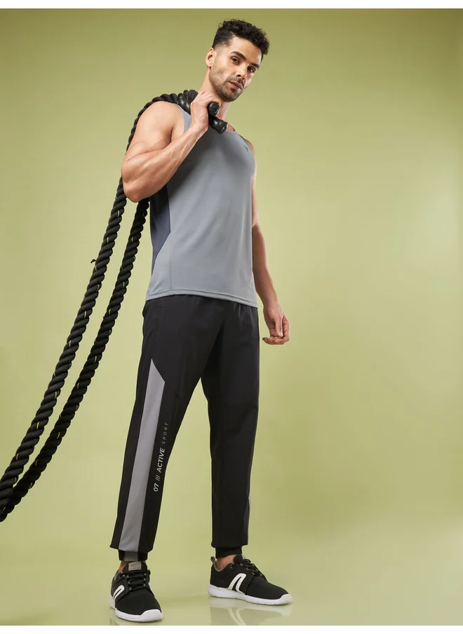 تكنوسبورت Technosport Color Block Woven Track Pants with Cuffs