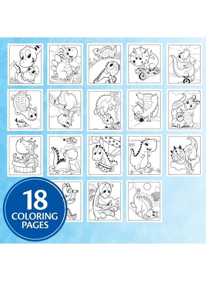 Crayola Color Wonder Prehistoric Pals, Dinosaur Coloring Pages, Mess Free Coloring for Toddlers, Dinosaur Toys, Toddler Travel Activity & Gifts - Image 2