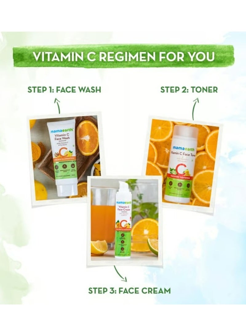 Mamaearth Vitamin C Face Wash with Vitamin C and Turmeric for Illumination Best for Dry, Oily, Sensitive, Normal Skin 100 ml - Image 4