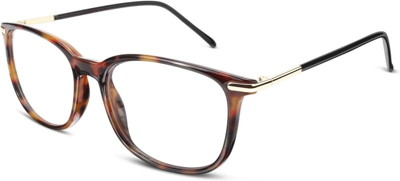 GQUEEN Fashion Fake Glasses Non Prescription Glasses Clear Lens Glasses Nerd Plain Frames Women Men, 201579 - Image 1