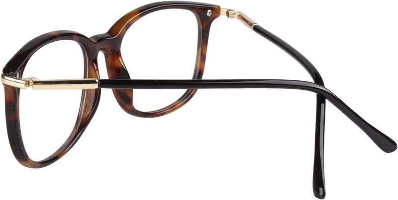 GQUEEN Fashion Fake Glasses Non Prescription Glasses Clear Lens Glasses Nerd Plain Frames Women Men, 201579 - Image 4