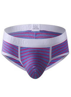 Plum red blue stripe