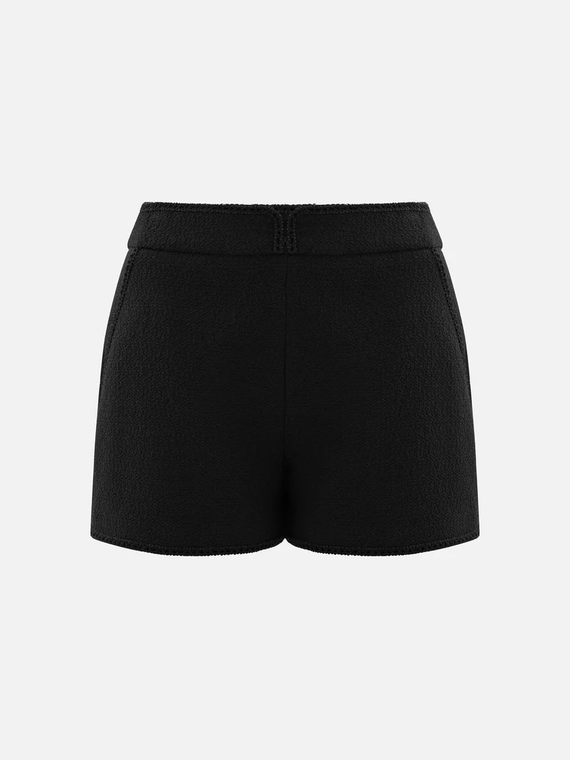 Lichi Textured mini shorts