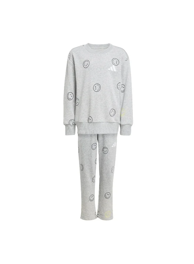 adidas Adidas Lk Smi Jog Set Grey Youth/Baby Jogger Suits For Kids