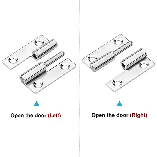 MOUNTAIN_ARK 12 Pack H Shaped Lift Off Hinges for Cabinet Door, 2" x 1-3/8", Stainless Steel 304 - Image 3