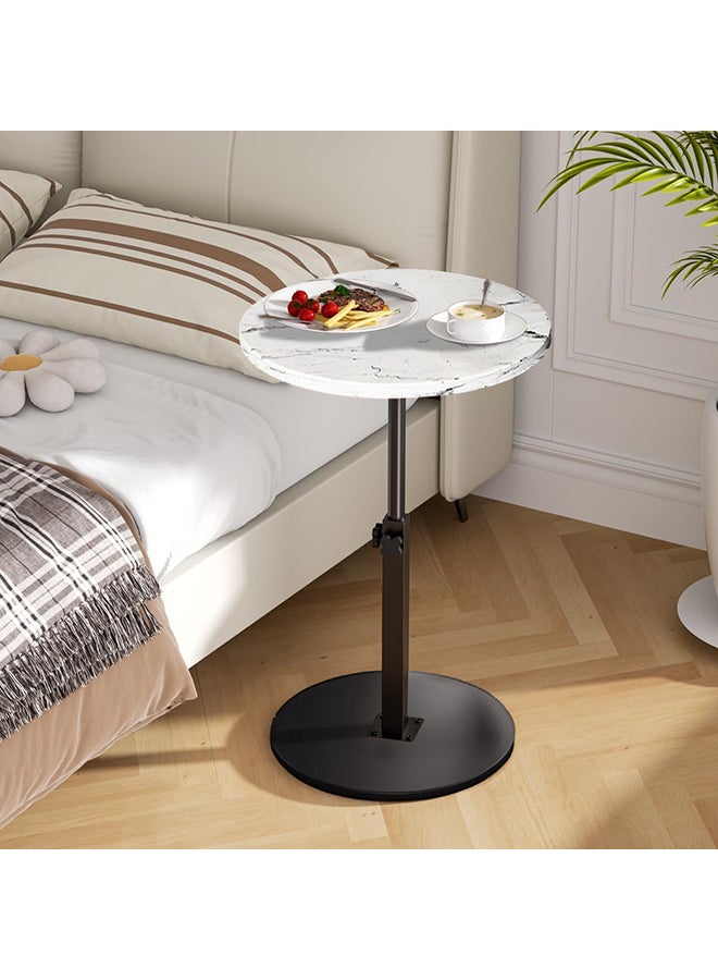 شو وو طاولة جانبية قابلة للتعديل، طاولة مستديرة، طاولة صغيرة بجانب السرير، طاولة جانبية عصرية منتصف القرن لغرفة المعيشة وغرفة النوم والزوايا والمكتب - Image 4