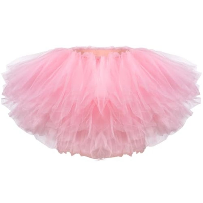 Zhanmai Tutu Skirt Women Adult Classic Elastic 5 Laye Short Tulle Skirt 80's Dance Costume for Lady - Image 1