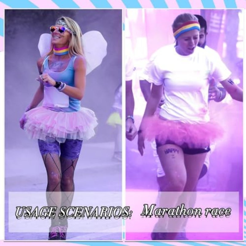 Zhanmai Tutu Skirt Women Adult Classic Elastic 5 Laye Short Tulle Skirt 80's Dance Costume for Lady - Image 4