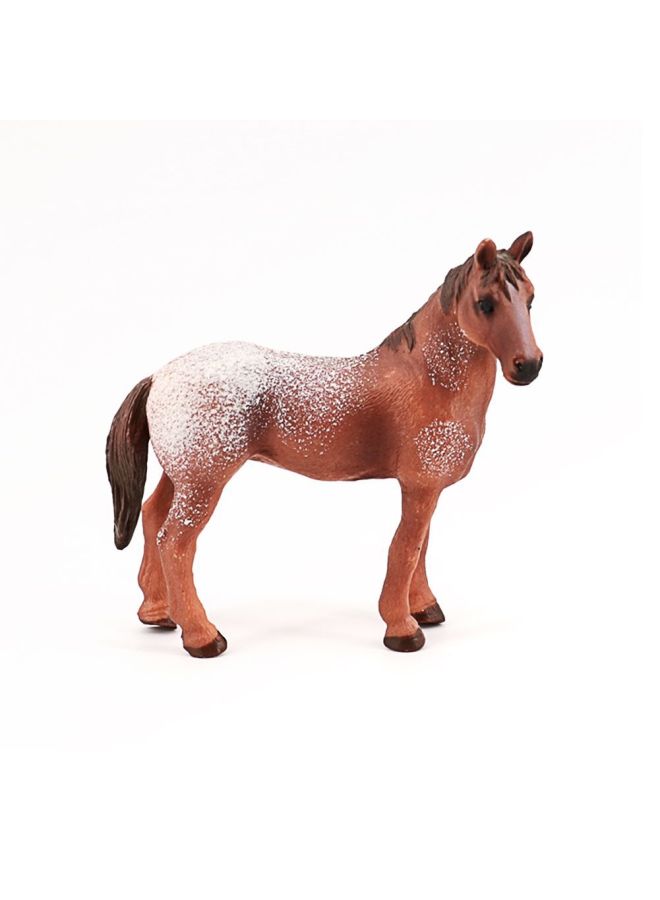 Children's Simulation Wild Animal Model Qianli Horse Horse Foal Sand Table Landscape Decoration Children's Toy Gift-Color:PL127-758 Farabella Stallion  - Image 3