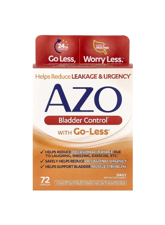 AZO AZO, Bladder Control® With Go-Less®, 72 Capsules - Image 1