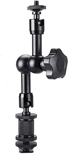 WANBY 7' Articulating Magic Friction Arm & Large Adjustable Super Clamp Pliers Clip with 1/4" and 3/8" Thread for DSLR Camera Rig, LCD Monitor, LED Flash Lights (7'Arm) - Image 4
