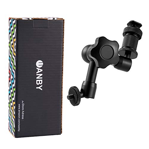 WANBY 7' Articulating Magic Friction Arm & Large Adjustable Super Clamp Pliers Clip with 1/4" and 3/8" Thread for DSLR Camera Rig, LCD Monitor, LED Flash Lights (7'Arm) - Image 2