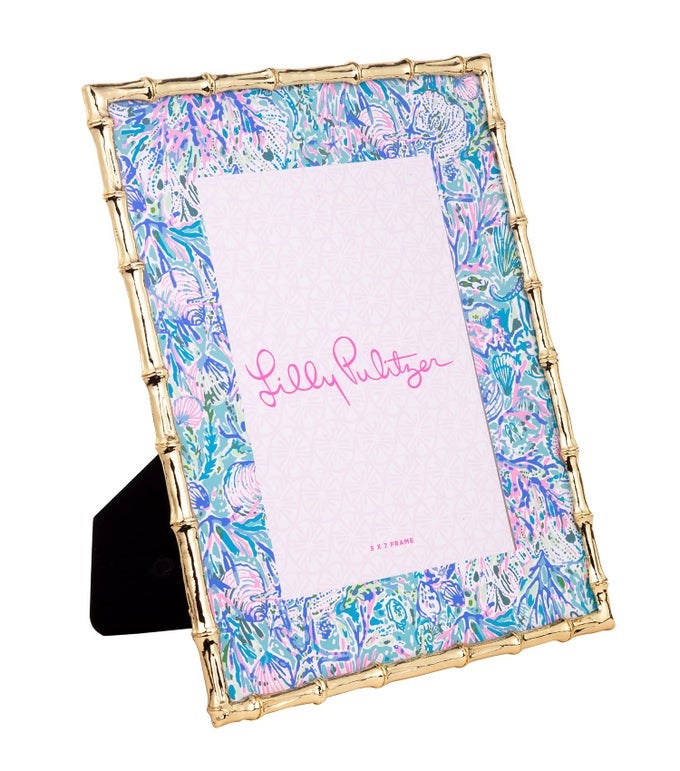 5X7 PICTURE FRAME DECORATIVE PHOTO FRAME FOR TABLETOP BAMBOO METAL FRAME WITH GLASS FRONT SOLEIL IT ON ME