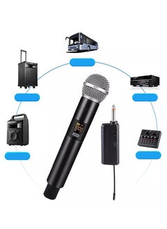 Generic Wireless Microphone  UHF Cordless Dual Handheld Dynamic Mic Set With Rechargeable Receiver For Karaoke Party Voice Amplifier Singing Machine  - Image 2