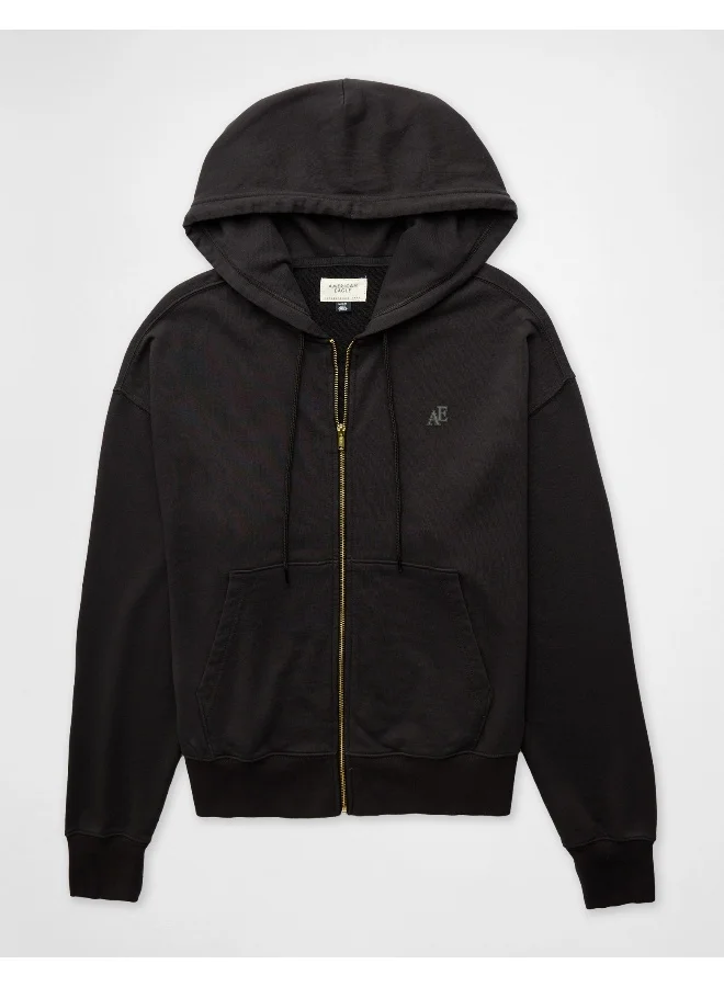 American Eagle AE Graphic Full-Zip Hoodie