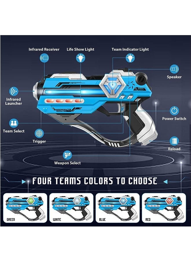 LENND Laser Tag Set of 2-Infrared Multi Function Laser toy and 2 Vests-Indoor&Outdoor Play Toy-Laser Tag Gifts for Boys Girls Teens and Team-Ages for 8 9 10 11 12+ - Image 2