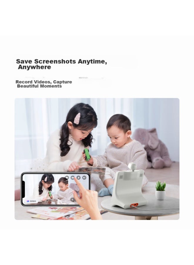 Small Xiaodu Smart Screen X9, 360-degree Pan-tilt Camera, Infrared Night Vision, Video Call Bluetooth Speaker, Home Touchscreen Speaker, Theater, Children's Companion, Elderly Care Gift, Gift-giving Present - Image 2