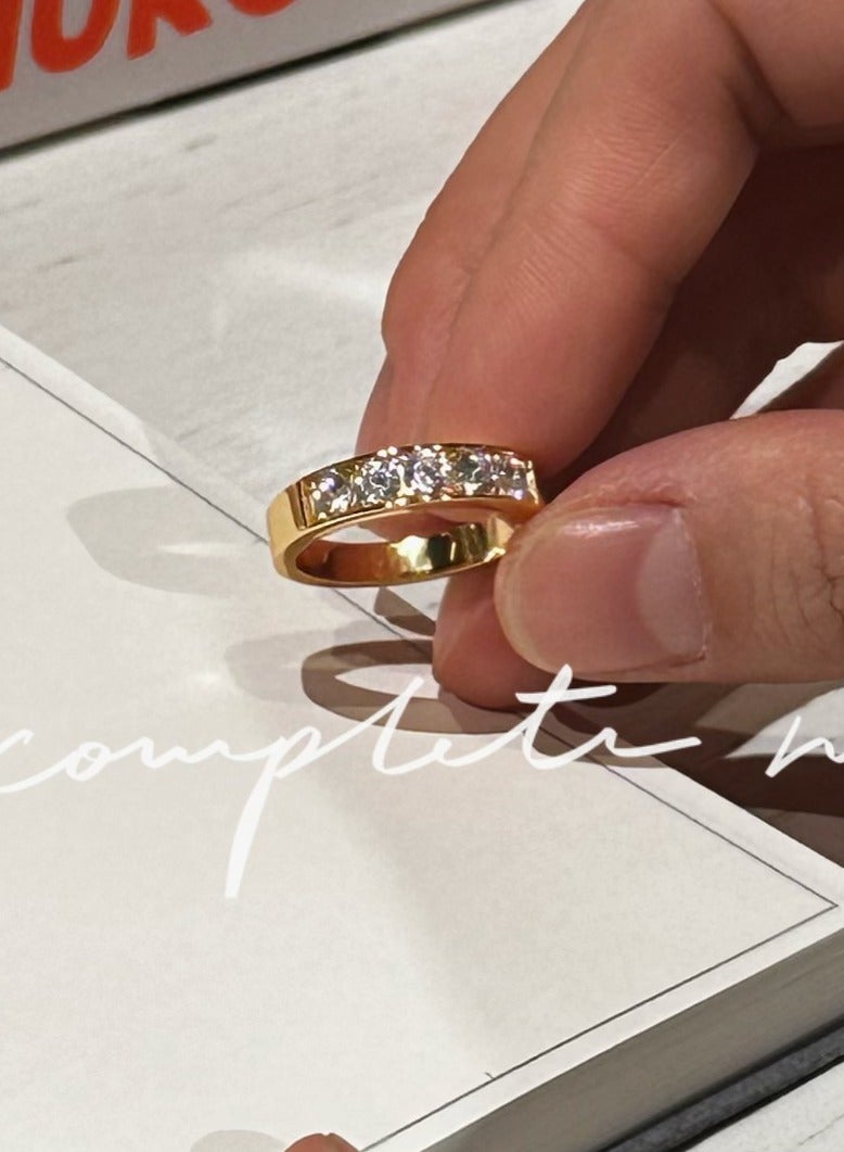 Jo Mavia Zirconia Ring for Women, 5A Quality – 18K Gold Plated 925 Silver, Sparkling & Luxurious (Size 7) - Image 5