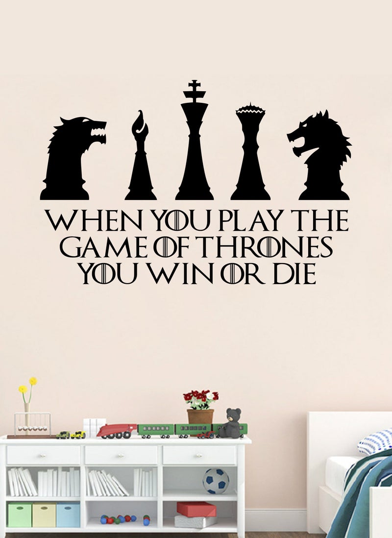 Spoil Your Wall Game of Thrones TV Series Quote  Wall Decal - Wall Arts Home Décor - Wall Sticker, 90x60 cm by Spoil Your Wall  - Image 1