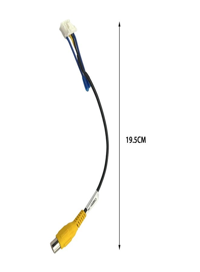 Bstenky 10 Pin Backup Camera Cable Wiring Harness Adapter Connector Video Input Aftermarket Radio Compatiable with Android Car Stereo RCA Wiring Harness Connector - Image 3