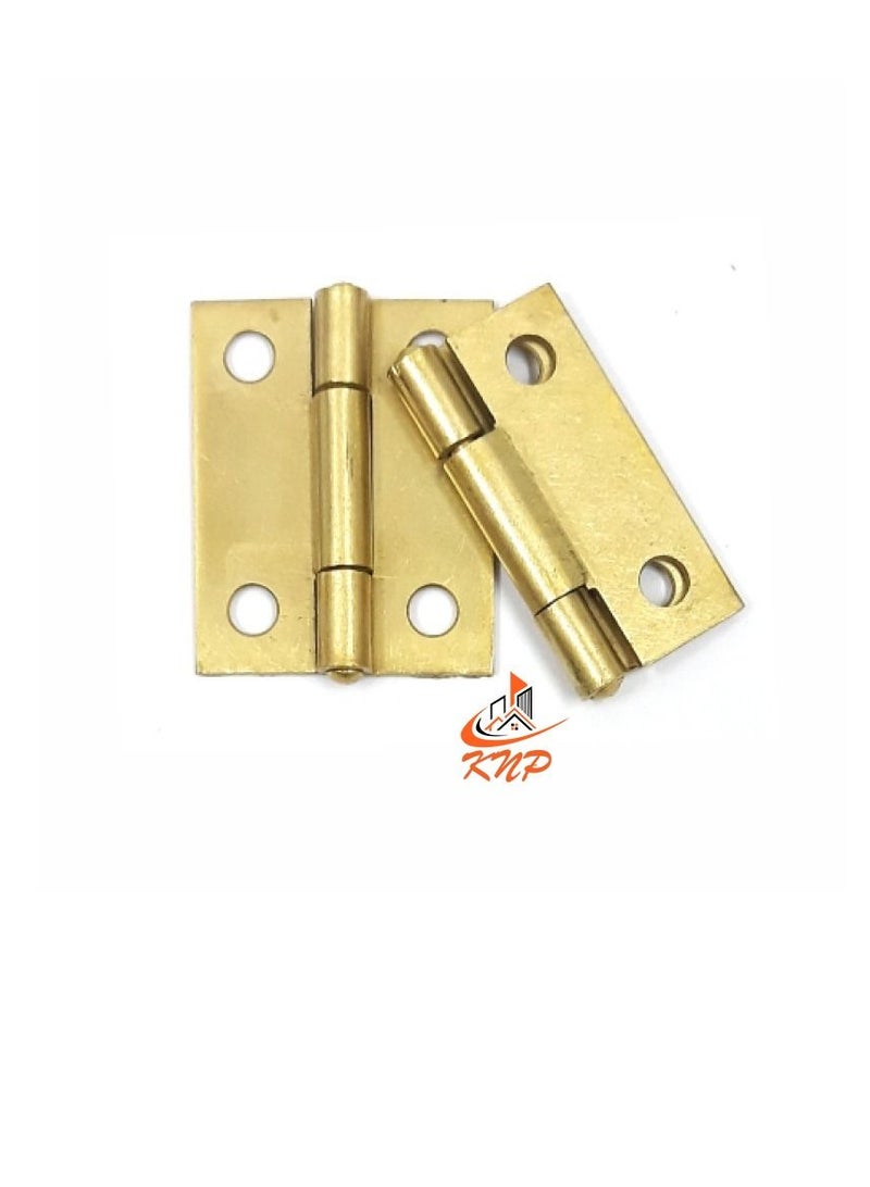 KNP Brass Hinges 1-1/2" X 3/8" - 2pcs - Image 1