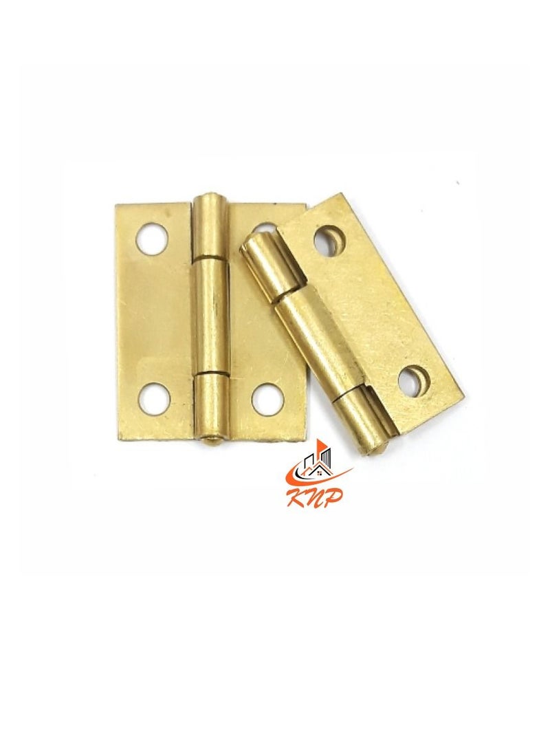 KNP Brass Hinges 1-1/2" X 3/8" - 2pcs - Image 2