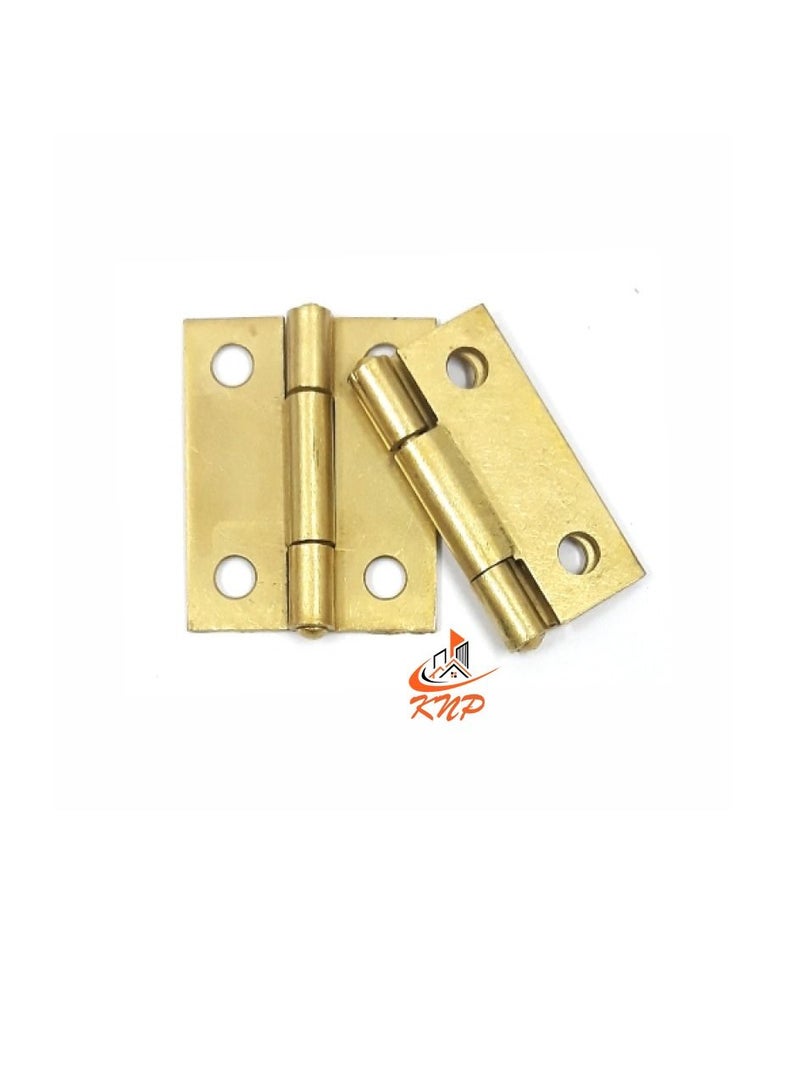 KNP Brass Hinges 1-1/2" X 3/8" - 2pcs - Image 3