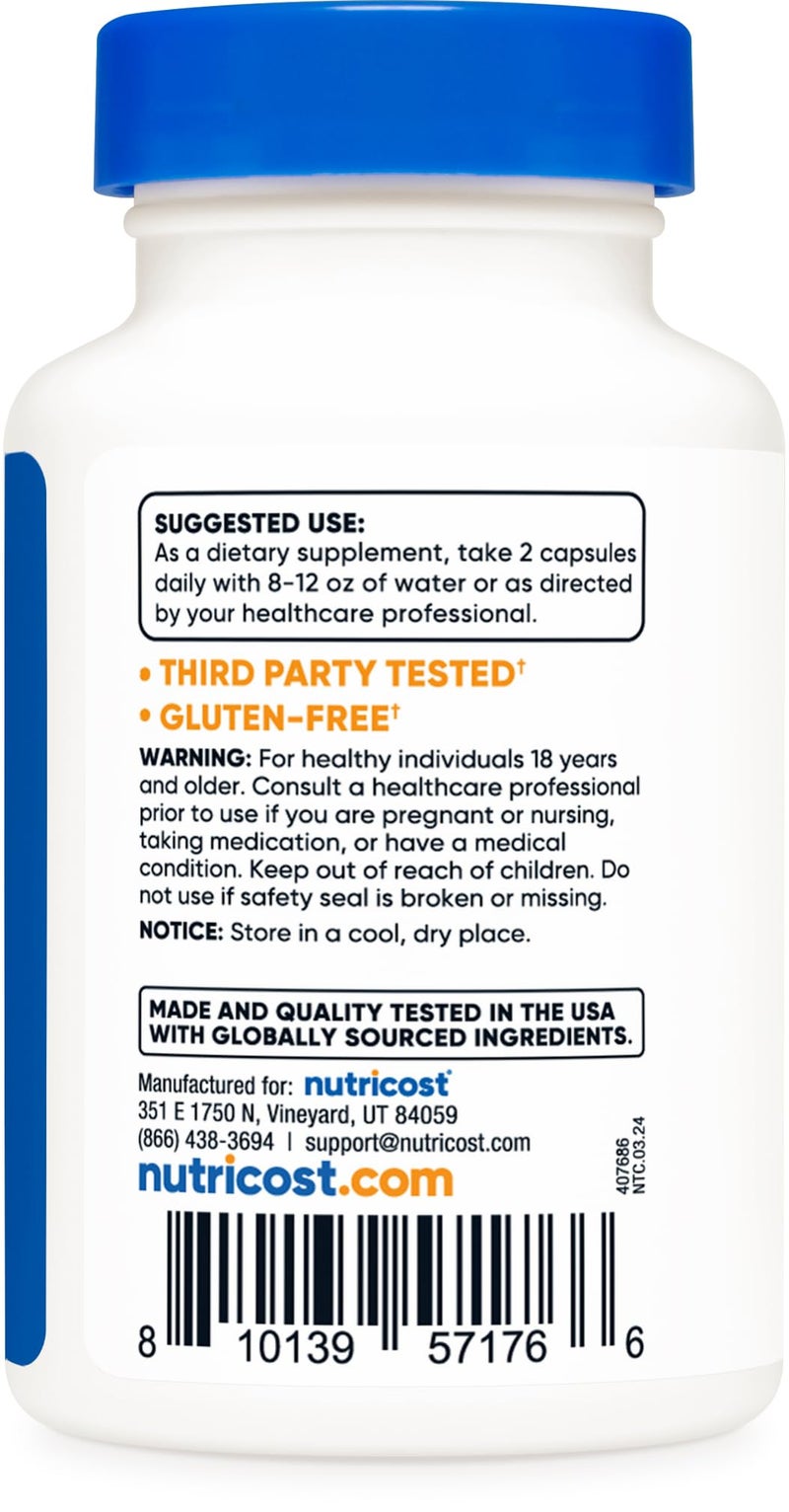 Nutricost Kava Kava Capsules 350 MG Per Serving, 60 Capsules, 30 Servings - Non-GMO, Vegan - Image 5