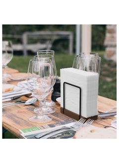 Generic Napkin Holder for Dining Table - Rustic Standing Paper Towel Dispenser for Kitchen & Restaurant Decor  - Image 4