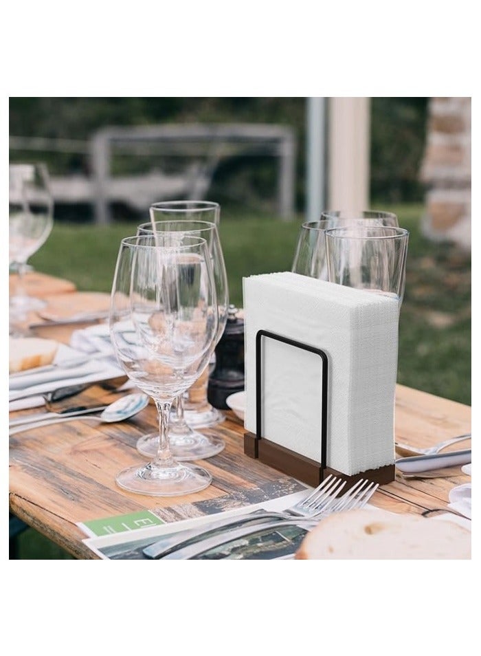 Napkin Holder for Dining Table - Rustic Standing Paper Towel Dispenser for Kitchen & Restaurant Decor  - Image 4