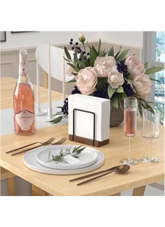 Generic Napkin Holder for Dining Table - Rustic Standing Paper Towel Dispenser for Kitchen & Restaurant Decor  - Image 2